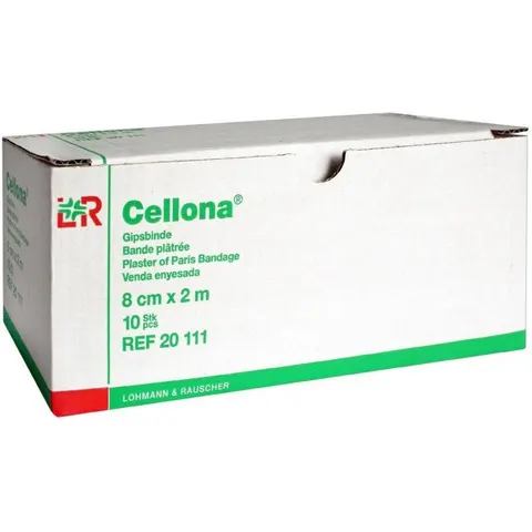 Cellona Gipsbinden 2mx8cm 10stk – Bild 2