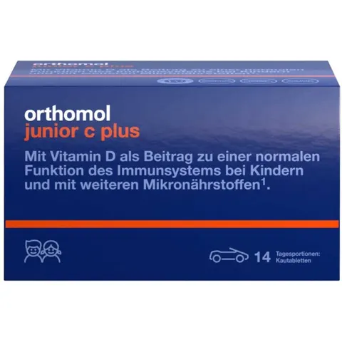 Orthomol junior C plus Kautabletten Mandarine/Waldfrucht – Bild 2