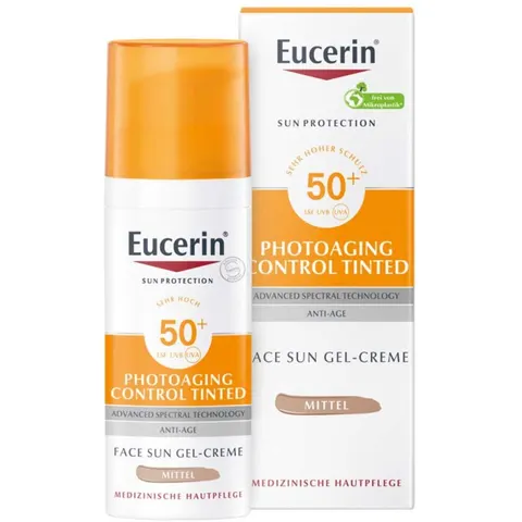 Eucerin Sun Photoaging Control Face CC Creme Mittel LSF 50+ – Bild 2