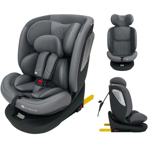 Kinderkraft Kindersitz I-GROW 2 PLUS – grau – Bild 2