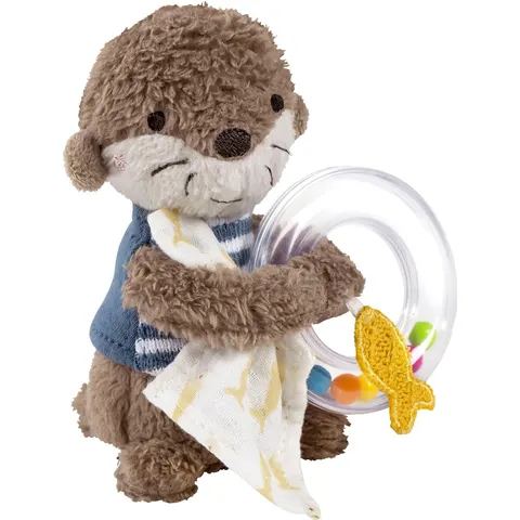 Rasselring Otter Theo – braun – Bild 3