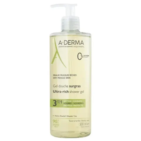 A-Derma Gel douche hydratant Essential Range 500 ml – image 5