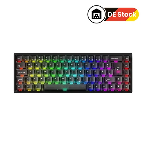 FUN68 ISO HE Magnetic Keyboard – Black Transparent – image 2