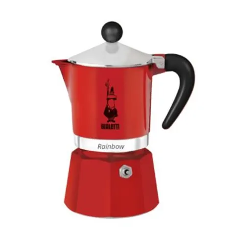 Cafetière 3 tasses Rainbow rouge – image 2