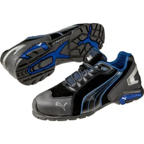 Chaussure de sécurité basse Puma Rio Low S3 SRC Noir / Bleu 45 – image 2