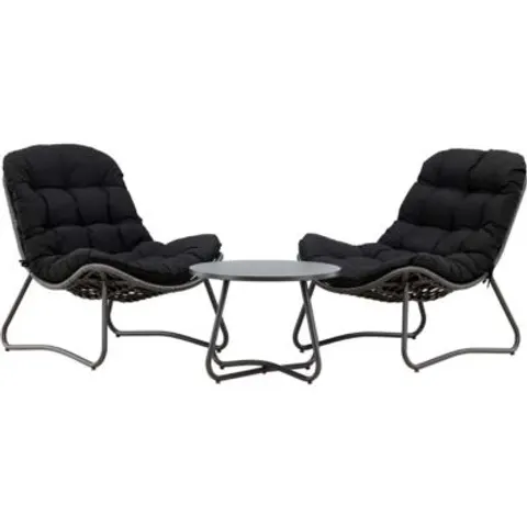 Ensemble détente 2 chaises et table basse Cala – image 2