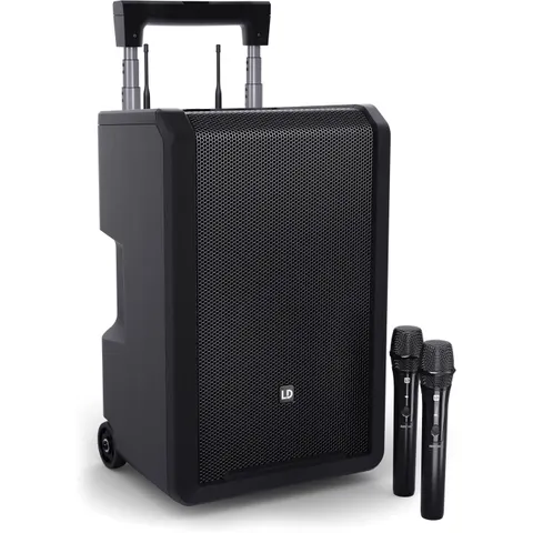 LD Systems ANNY® 10 HHD 2 B6 - 10" Système de sonorisation portable Bluetooth® alimenté par batterie avec mélangeur et - Haut-parleur actif sans... – image 2