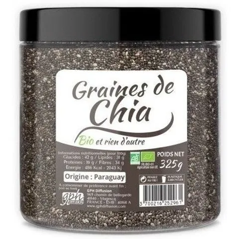 Gph Diffusion Graines de Chia BIO - Pot de 325g – image 2