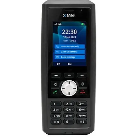 Mitel 732D Téléphone DECT robuste avec protection IP65 pour une utilisation polyvalente dans différentes zones de travail. – image 2