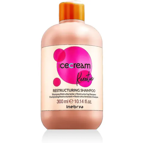 Inebrya Ice Cream Keratin Restructuring Shampoo 300 ml – image 3