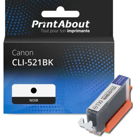 PrintAbout Cartouche compatible Canon CLI-521BK - Noir – image 2