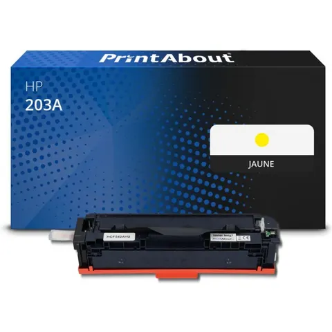 PrintAbout Toner compatible HP 203A (CF542A) - Jaune – image 2