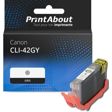 PrintAbout Cartouche compatible Canon CLI-42GY - Gris – image 2