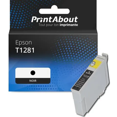 PrintAbout Cartouche compatible Epson T1281 - Noir – image 2