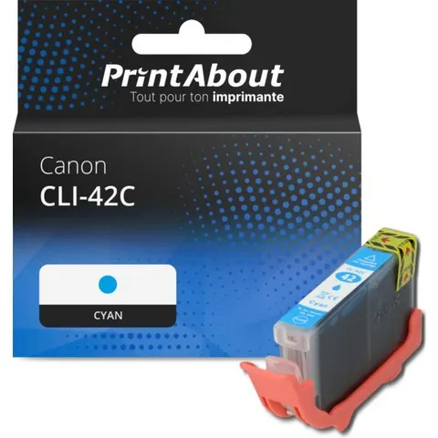 PrintAbout Cartouche compatible Canon CLI-42C - Cyan – image 2