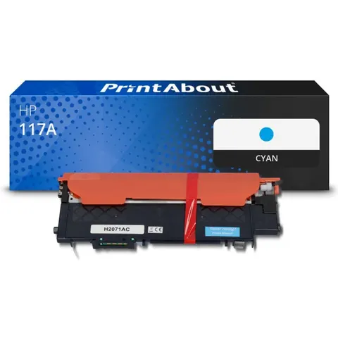 PrintAbout Toner compatible HP 117A (W2071A) - Cyan – image 2