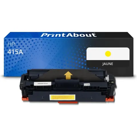 PrintAbout Toner compatible HP 415A (W2032A) - Jaune – image 2