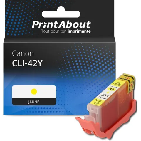 PrintAbout Cartouche compatible Canon CLI-42Y - Jaune – image 2