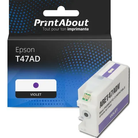 PrintAbout Cartouche compatible Epson T47AD - Violet – image 2