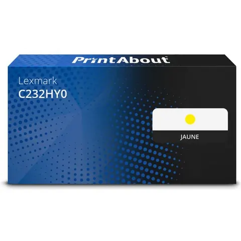 PrintAbout Toner compatible Lexmark C232HY0 - Jaune – image 2
