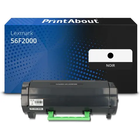 PrintAbout Toner compatible Lexmark 56F2000 - Noir – image 2