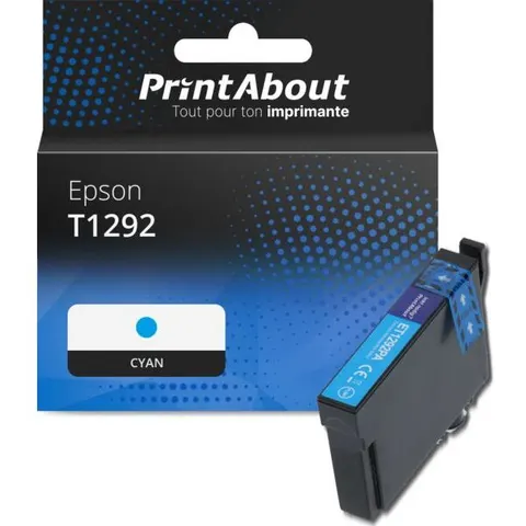 PrintAbout Cartouche compatible Epson T1292 - Cyan – image 2