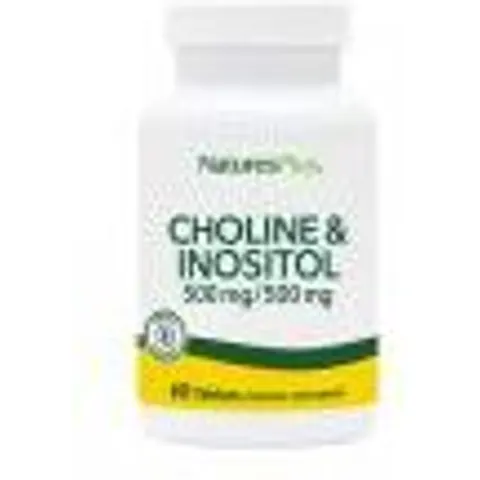 Natures Plus Choline & Inositol 60 Comprimés - Pot 60 comprimés – image 2