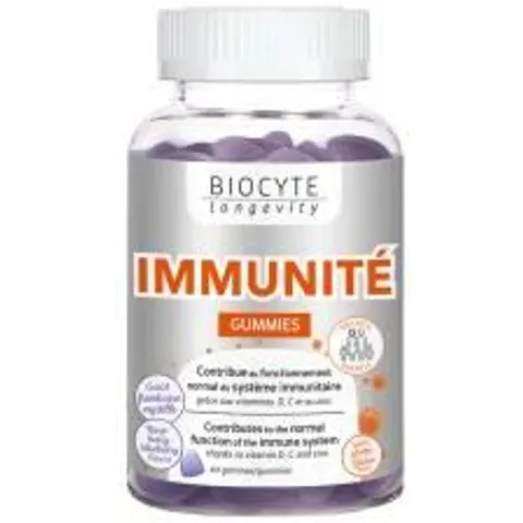 Biocyte Longevity Immunité 60 Gummies - Pot 60 gommes – image 2