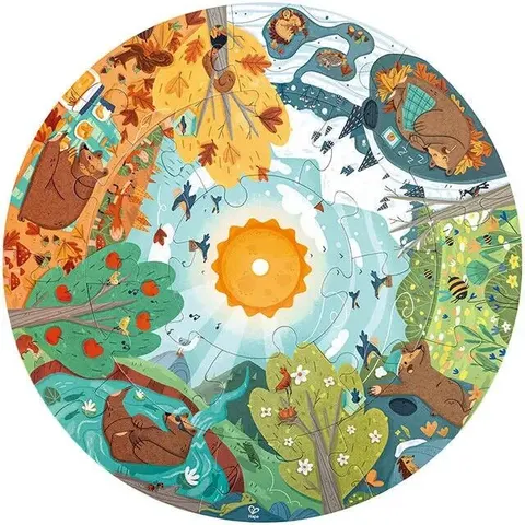 Puzzle circulaire 4 saisons - Hape – image 2