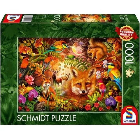 Puzzle 1000 pcs Fleurs, fourrure et plumes - Schmidt – image 2