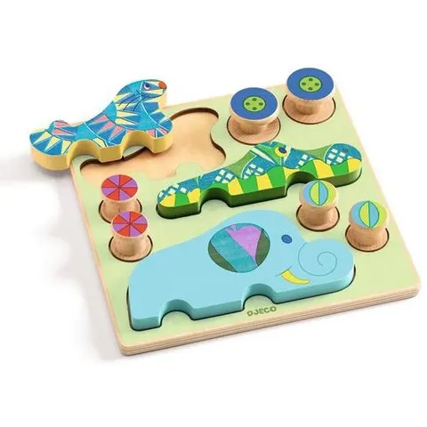 Puzzle 2 en 1 Puzz & Roll Bariolo - Djeco – image 2