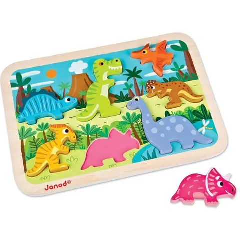 Chunky puzzle Dinosaures 7 pcs - Janod – image 2
