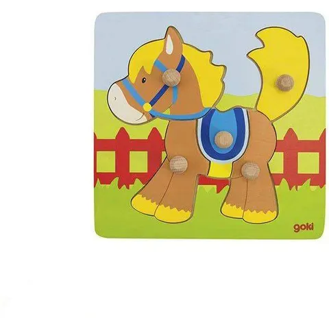 Puzzle à bouton cheval 5 éléments - Goki – image 2