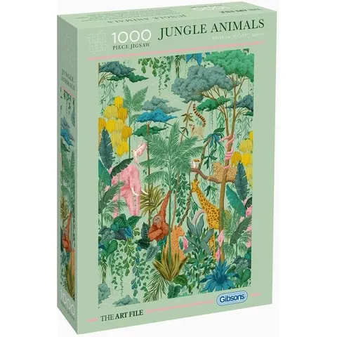 Puzzle 1000 pcs Jungle Animals - Gibsons – image 2