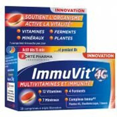 Forté Pharma Immuvit'4G 30 Comprimés - Pot 30 comprimés – image 2