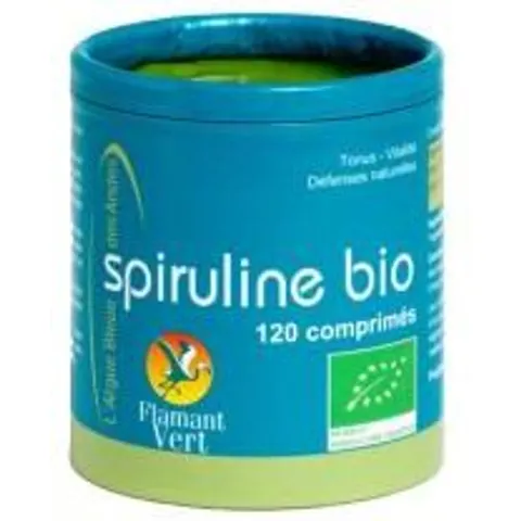 Flamant Vert Spiruline Bio 120 Comprimés - Pot 120 comprimés – image 2