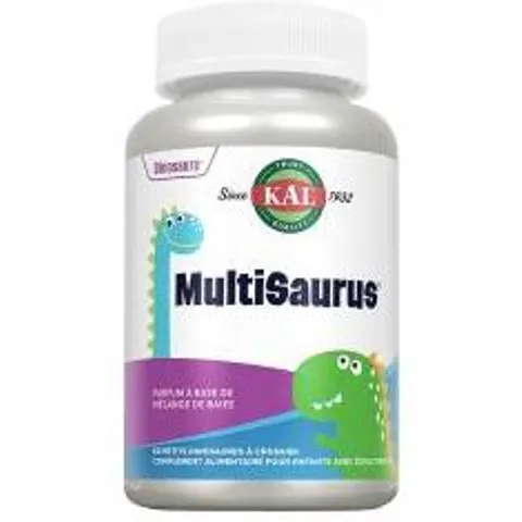 Kal Dinosaures Multisaurus 60 Comprimés - Pot 60 comprimés à croquer – image 2