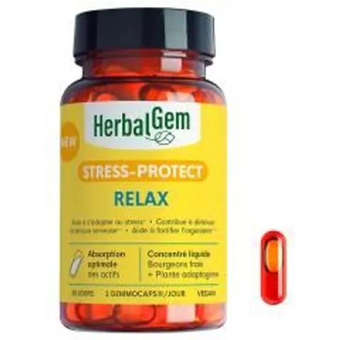 HerbalGem Stress Protect Relax 30 Unités - Pot – image 2