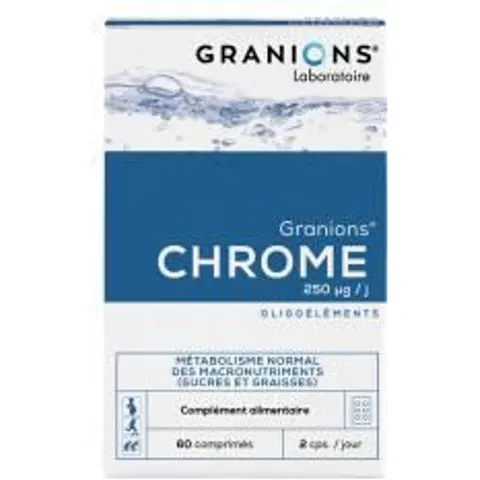 Granions Chrome 250 µg 60 Comprimés - Boîte 60 comprimés – image 2