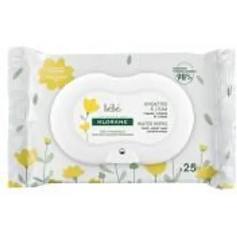 Klorane 25 Lingettes à L'Eau Bébé - Paquet – image 2
