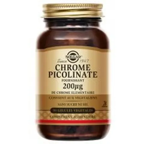 Solgar Picolinato Cromo 200 Mg 90 Caps – image 4