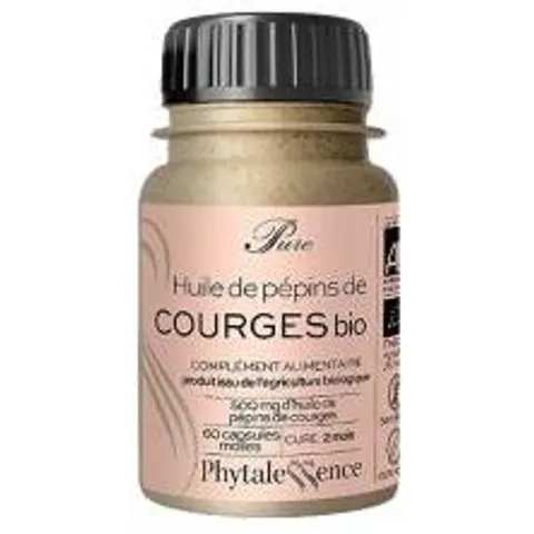 Phytalessence Pépins de Courge Bio - Pot 60 capsules – image 2