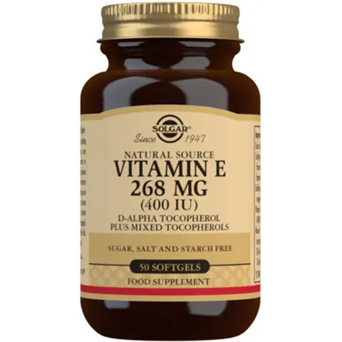 Solgar Vitamine E 400 Ui 50 Gélules – image 2