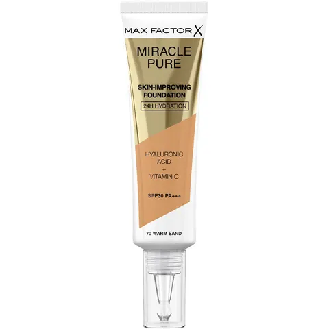 Max Factor Miracle Pure foundation SPF30 #70-warm sand – image 3