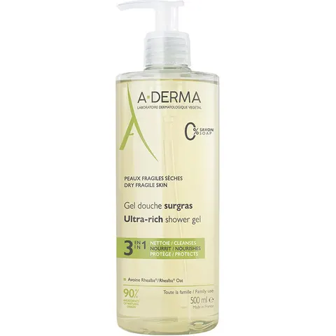 A-Derma Gel douche hydratant Essential Range 500 ml – image 3