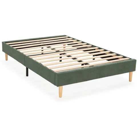 Base rembourrée Bari 90x190 cm Vert – image 2