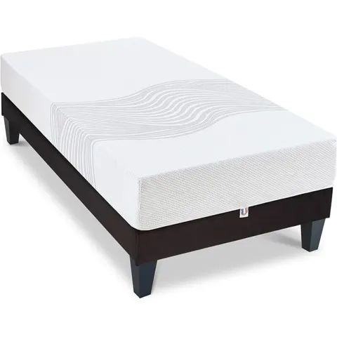 Ensemble Sensitive 90x190 cm Matelas Mousse + Sommier Bois – image 2