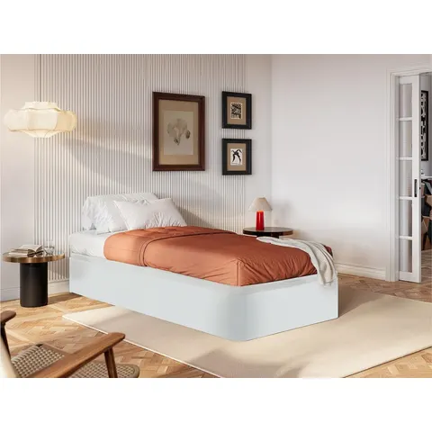 vente-unique.com Sommier coffre mdf blanc 190x30x90cm – image 2