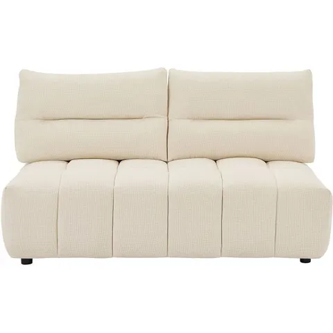 vente-unique.com Canapé fixe polyester 2 places beige} Beige 170x93x123cm – image 2