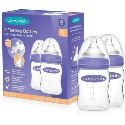 Lansinoh NaturalWave biberon 2x160 ml – image 2